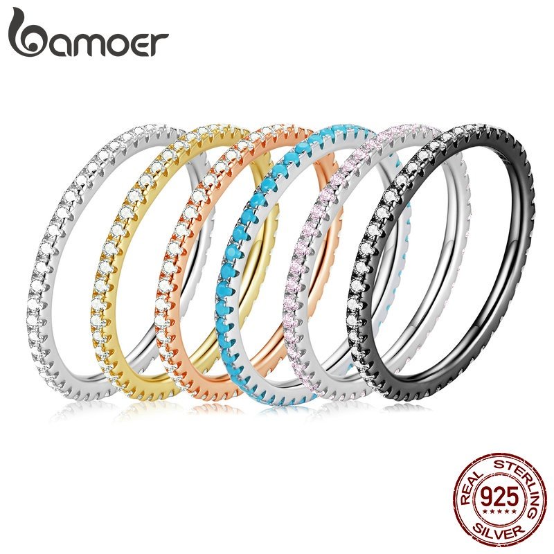 Anel Prata 925 Bamoer: Brilho e Elegância!