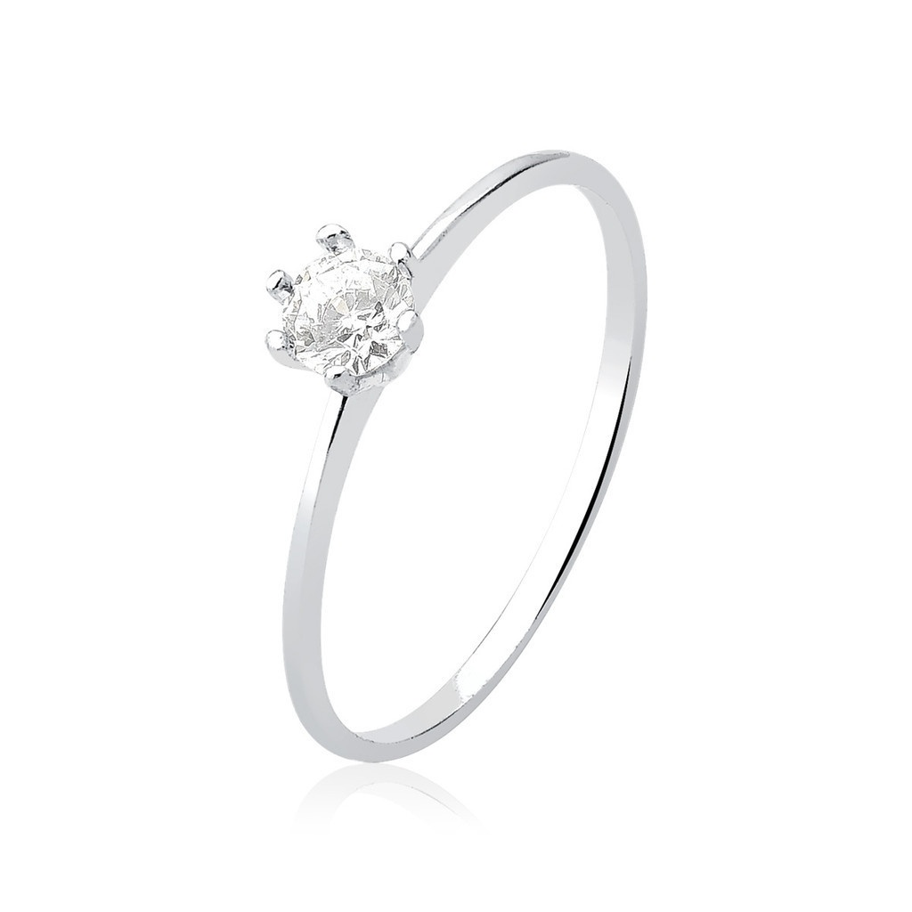 Anel Prata 925 Zircônia 3mm: Elegância Atemporal
