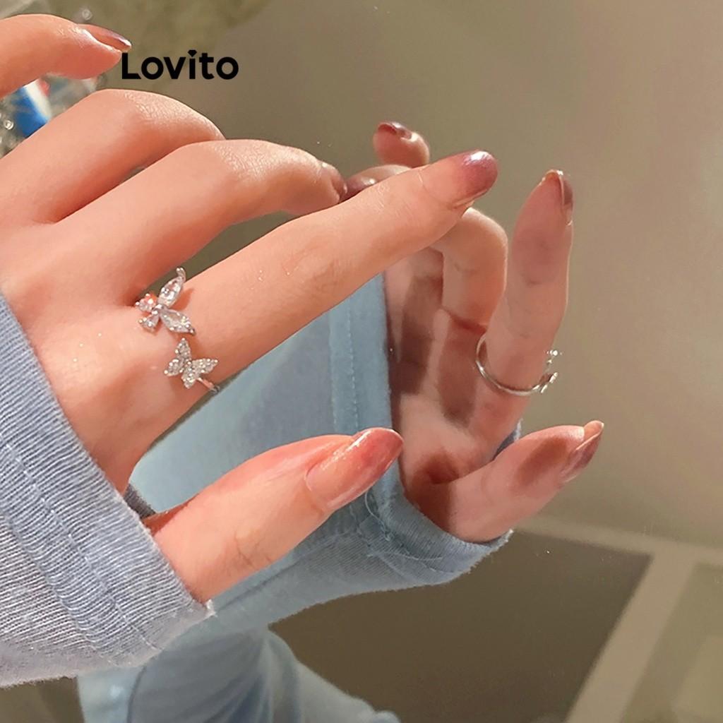 Anel Prateado Lovito: Elegância Casual