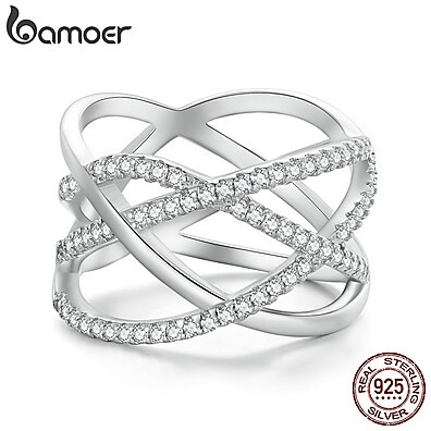 Anel Samsara em Prata 925 – Bamoer BSR396: Elegância Feminina