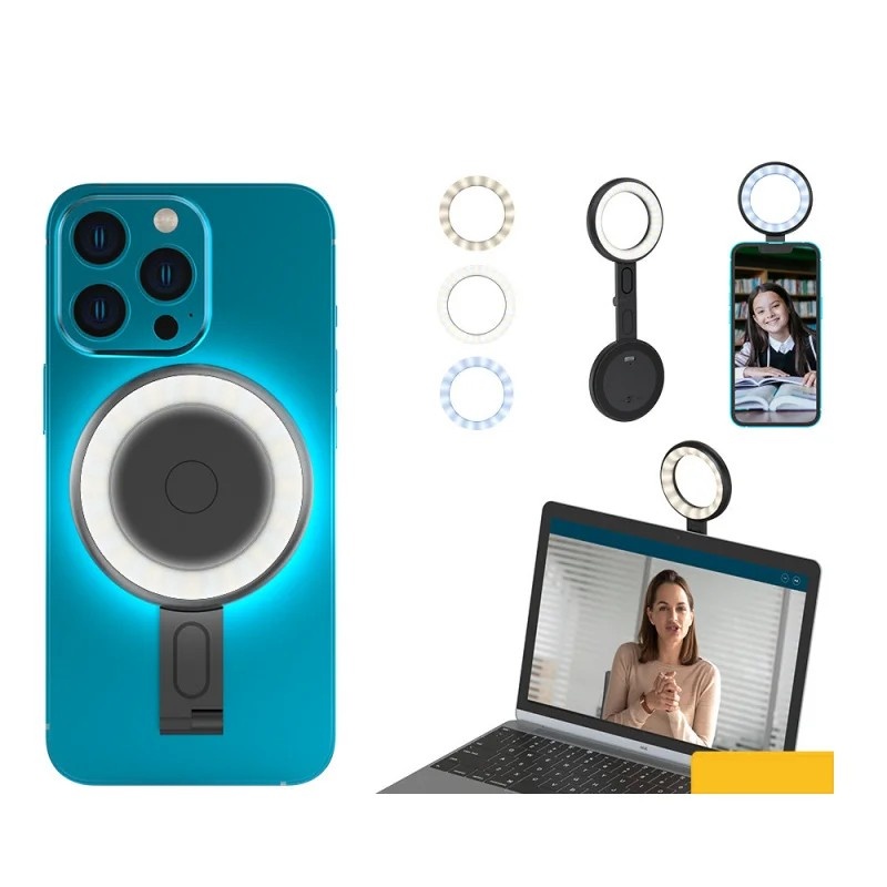 ANLAIKE V19: Iluminação Portátil para Lives e Fotos