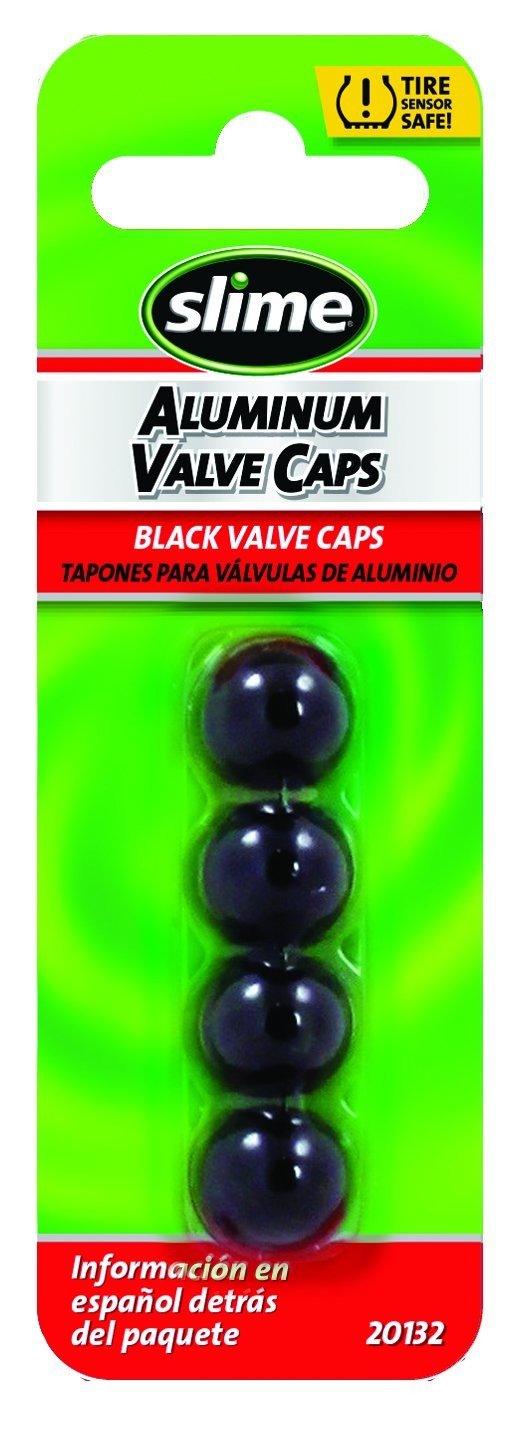 Slime Tampas de Válvula Anodizadas Pretas - Estilo Personalizado para Seu Veículo
