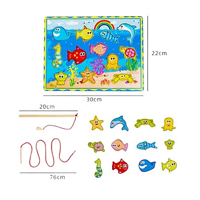 Pescaria Magnética 3 em 1: Brinquedo Educativo para Crianças de 4 Anos+