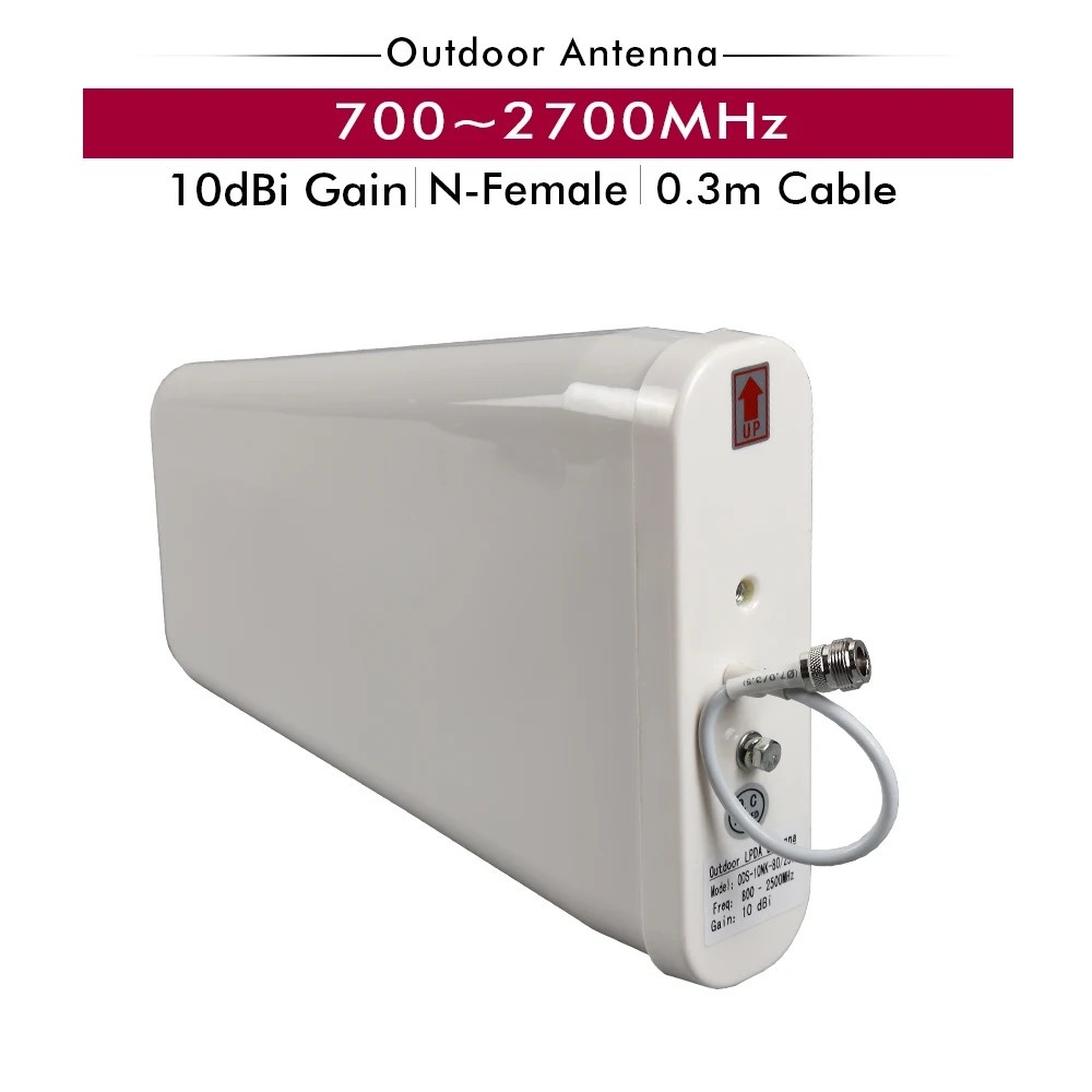 Antena Externa LPDA 10dBi: Sinal 4G Estável e Potente