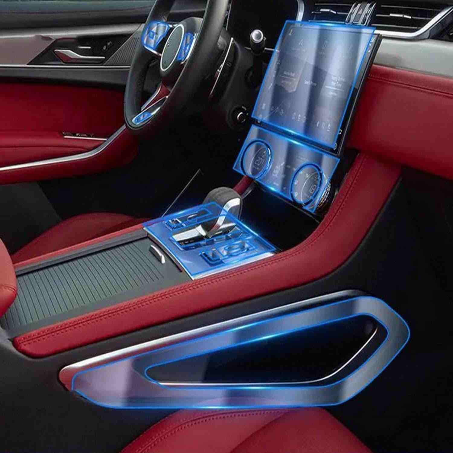 Proteção Premium para Tela GPS Jaguar F-PACE 2021-2024: Anti-Risco e Anti-Impacto