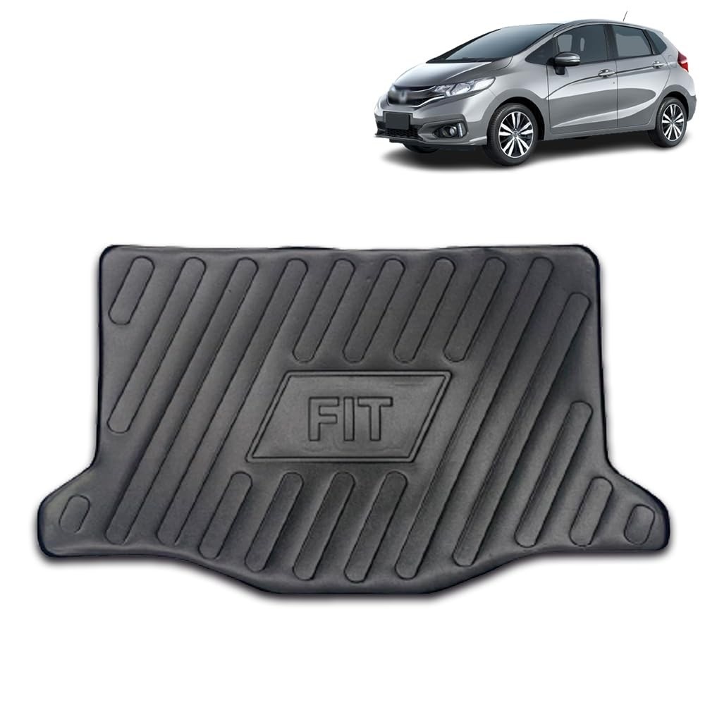 Protetor de Porta-Malas Premium para Honda New Fit (2015-2023) - Bandeja em Relevo Anti-Derrapante