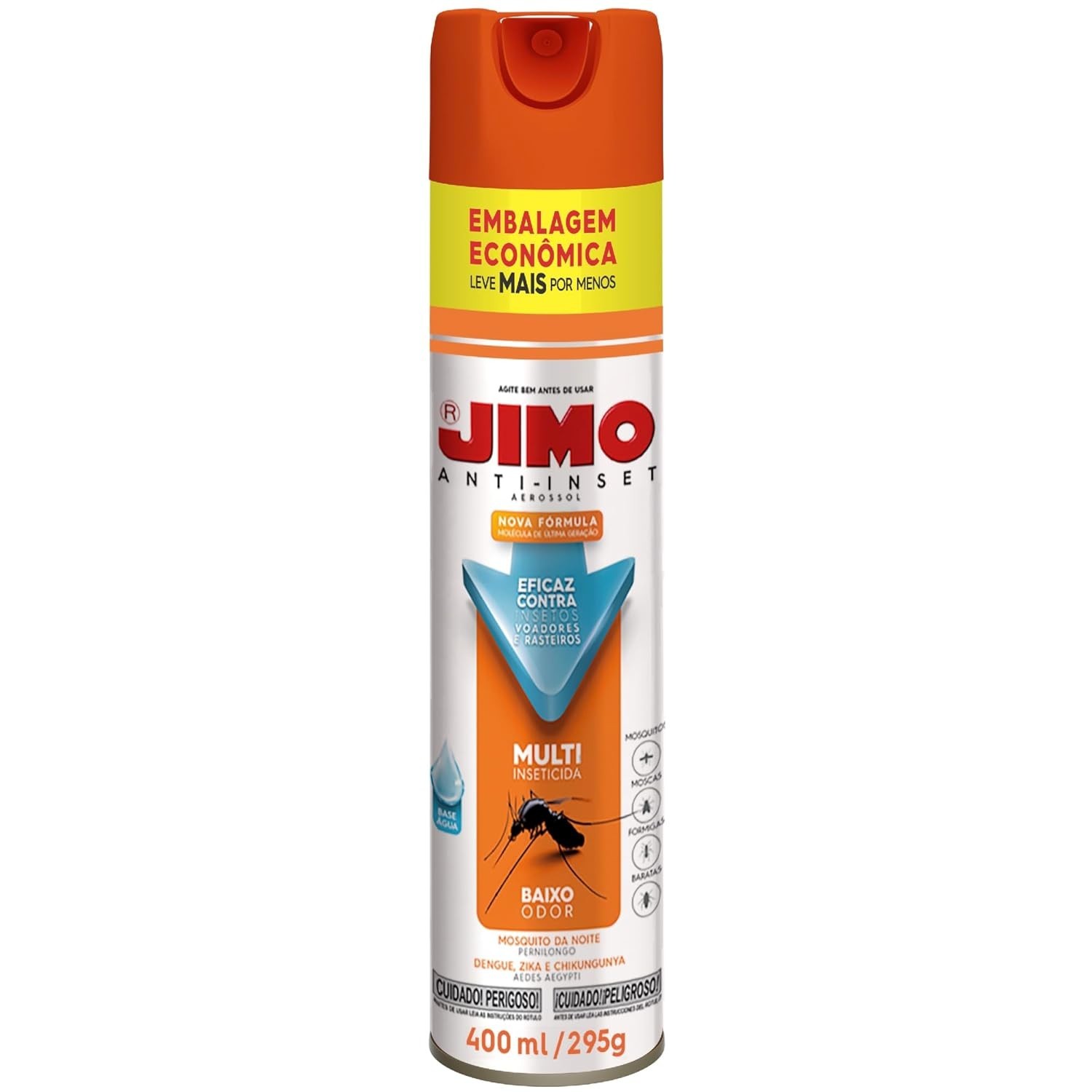JIMO Anti Inseto Multi Inseticida 400ml - Proteção Contra Mosquitos da Dengue, Pernilongos, Moscas e Formigas