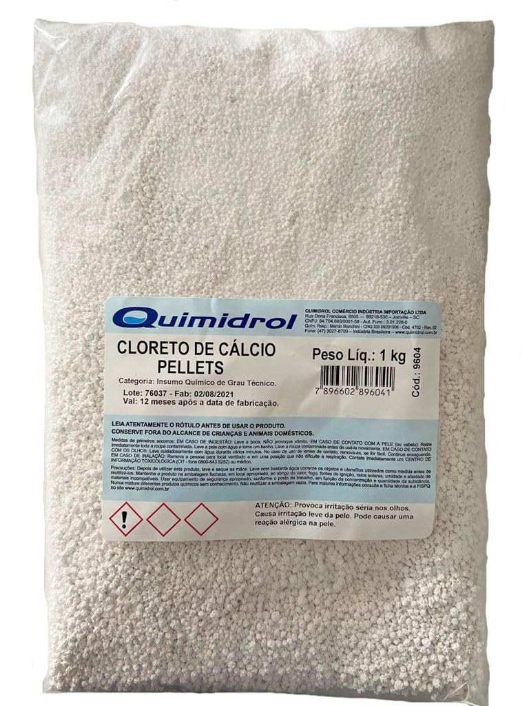 Cloreto de Cálcio em Bolinhas 1kg - Absorvedor de Umidade Anti-Mofo para Ambientes