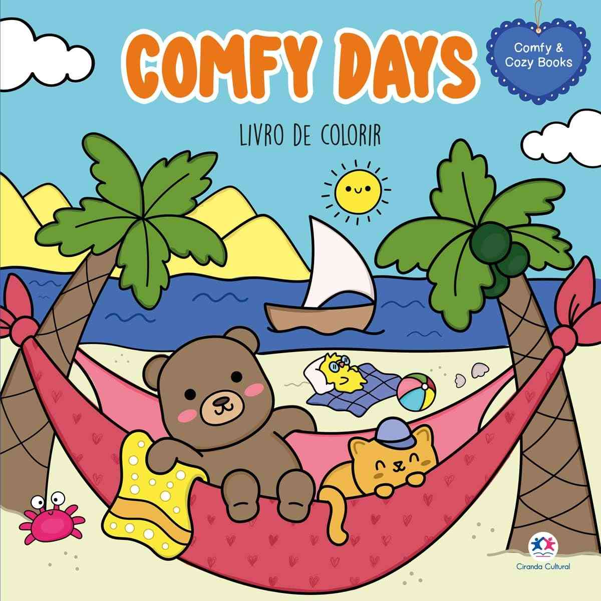 Comfy Days: Livro de Colorir Anti-Stress para Relaxar e Criar