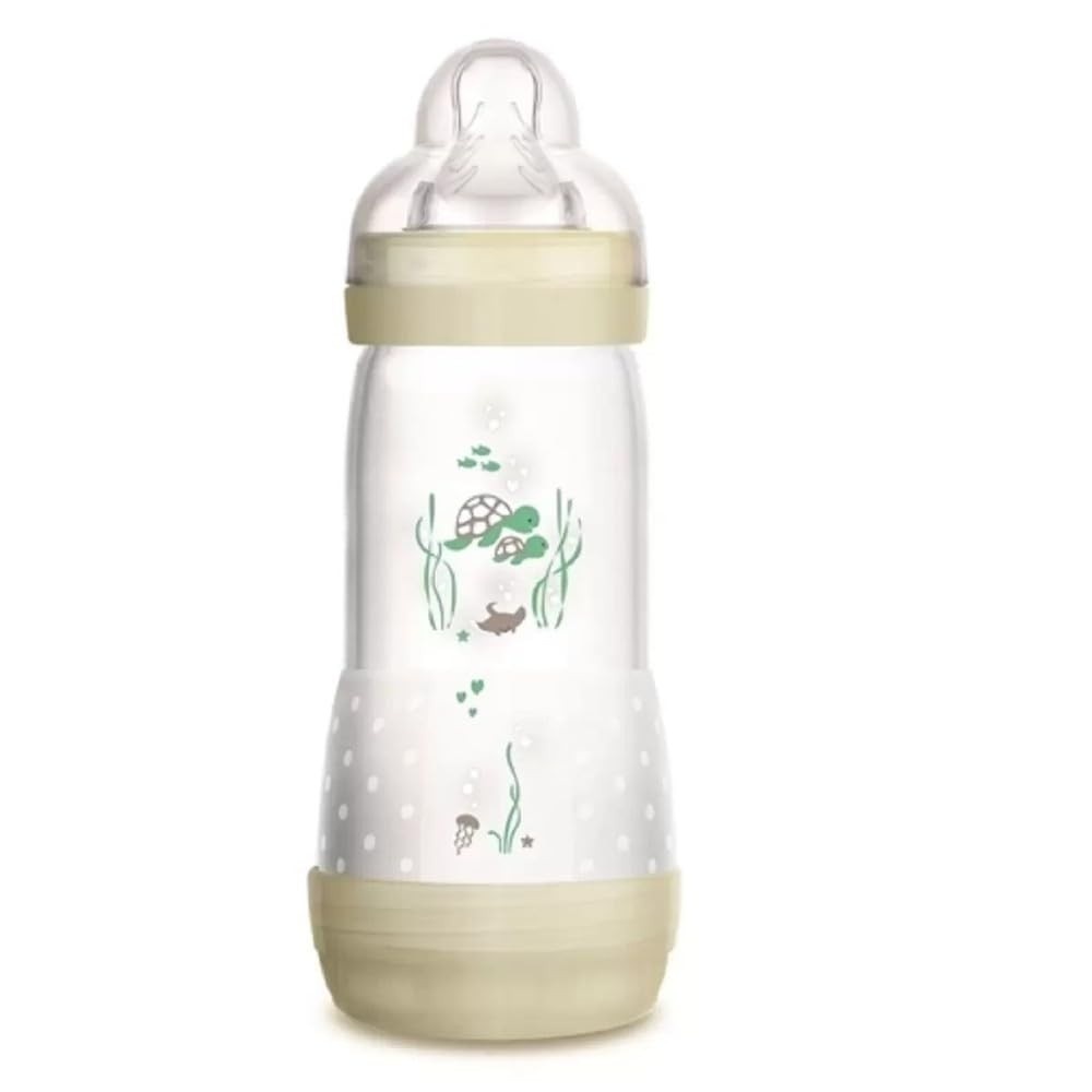 MAM Baby Easy Start 320ml - Mamadeira Anticólica com Bico Skinsoft para Bebês a Partir de 4 Meses