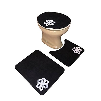 Kit Banheiro Flower Premium: Conforto Antiderrapante