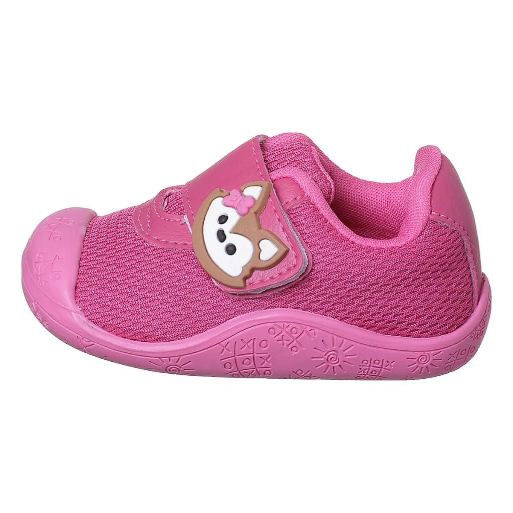 Tênis Bebê Pink Raposa: Conforto Antiderrapante!