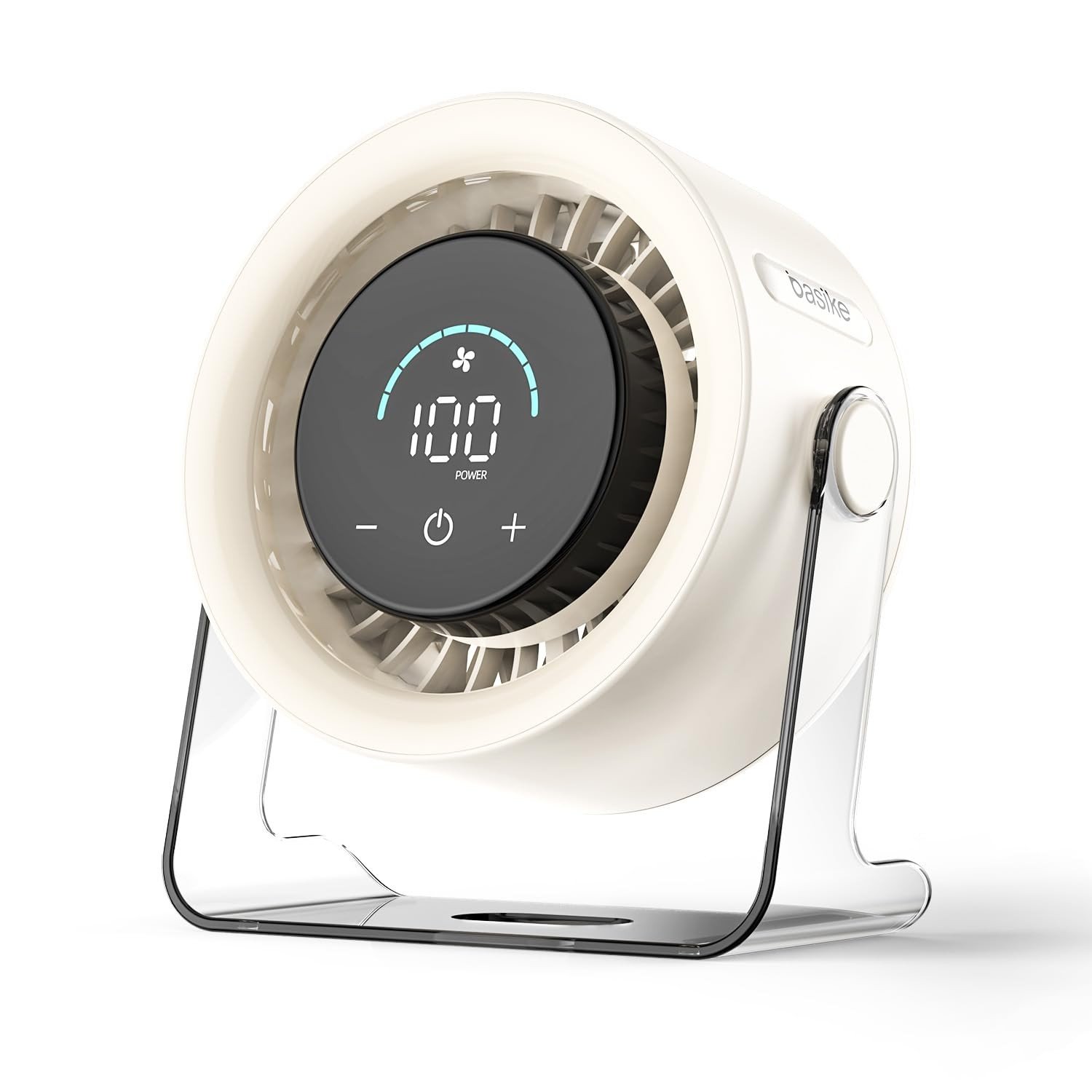 Ventilador de Mesa USB Basike 3 Velocidades Silencioso Portátil com Base Antiderrapante
