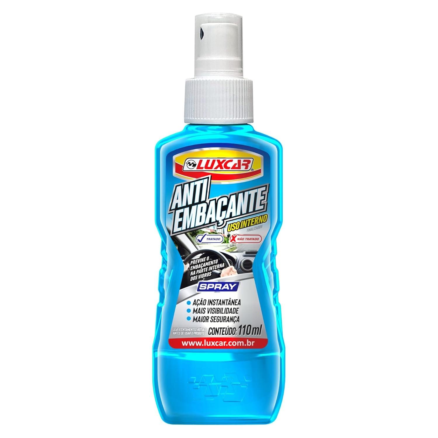 Luxcar Spray Antiembaçante 60ml: Visibilidade Clara e Instantânea para Seu Carro
