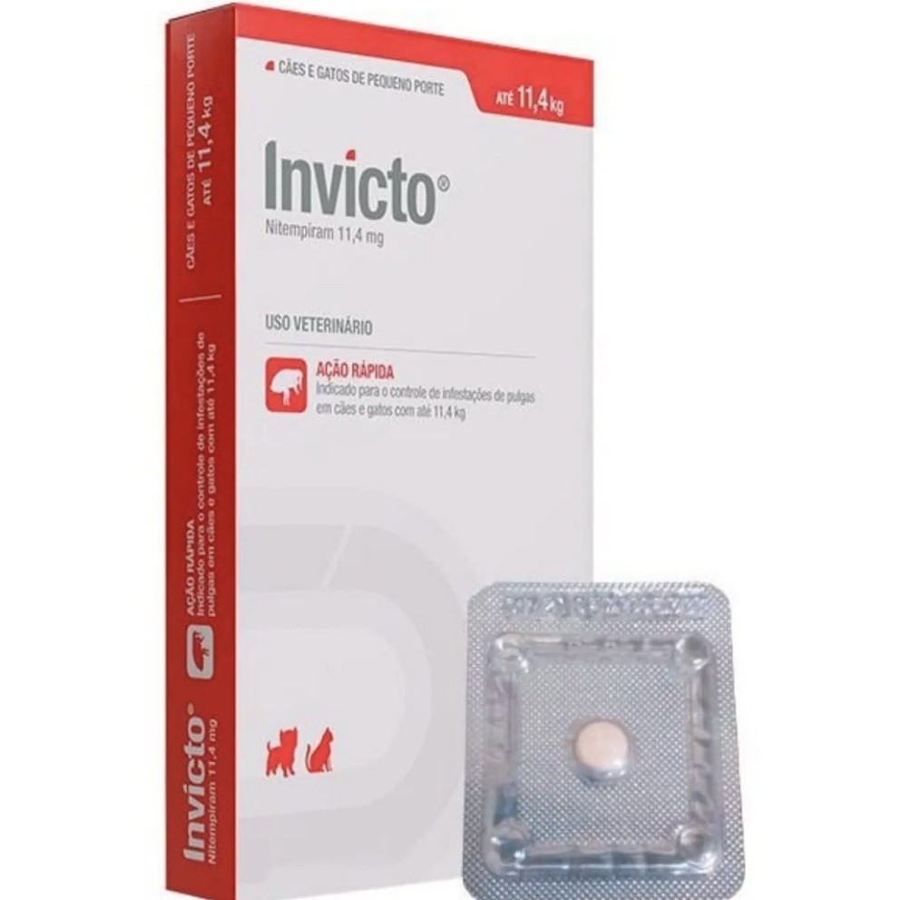 Antipulgas Invicto 11,4mg: Elimine Pulgas em 15 Minutos