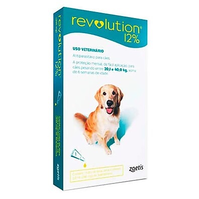 Antipulgas Revolution 12% 20,1 a 40kg – Zoetis