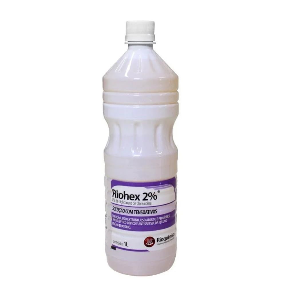 Clorexidina 2% Degermante Riohex 1L - Solução Antisséptica Profissional da Rioquímica
