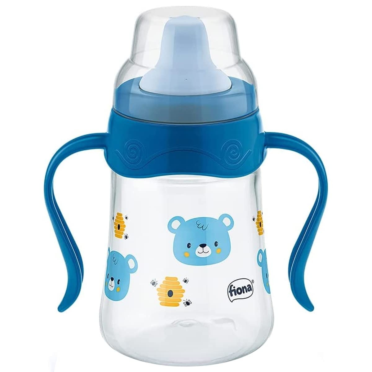 Caneca Aprendizado Fiona 180 ml Azul - Transição Segura da Mamadeira ao Copo