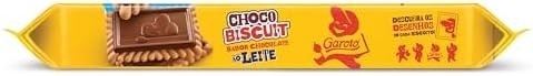 Biscoito com Chocolate Chocobiscuit GAROTO ao Leite 78g