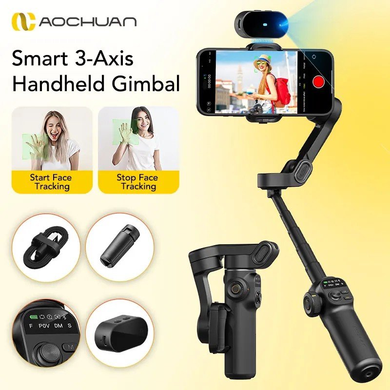 AOCHUAN X2: Estabilizador Gimbal para Celular