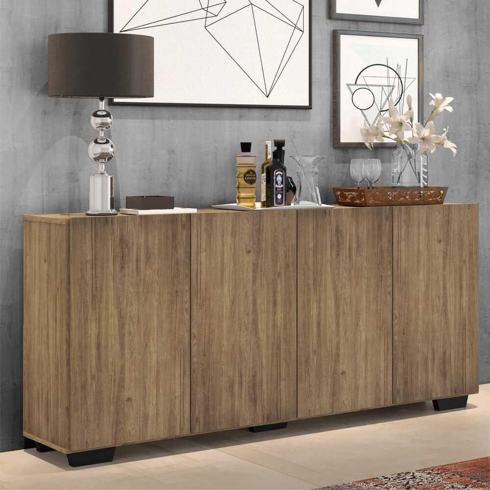 Aparador Buffet 4 Portas Veneza: Organize com Estilo!