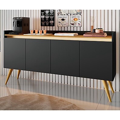 Aparador Buffet Gold: Elegância e Espaço!