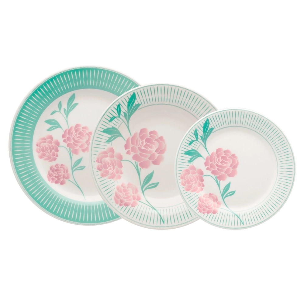 Aparelho de Jantar 12 Peças: Bloom Biona Oxford
