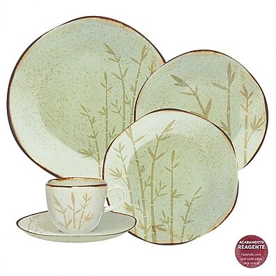 Aparelho de Jantar Ryo: 30 Peças em Porcelana Oxford