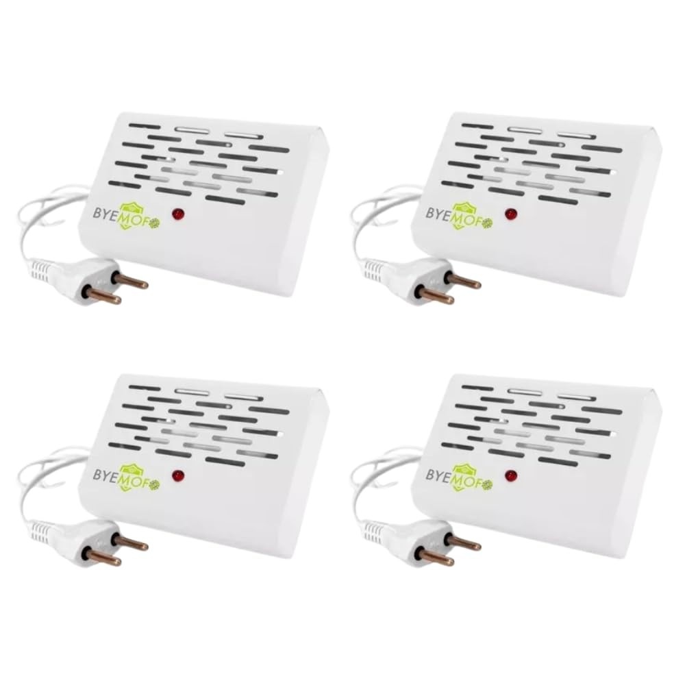 Kit com 4 Aparelhos Anti Mofo Elétrico 220V - Bye Mofo AM02 Contra Ácaros e Bolor