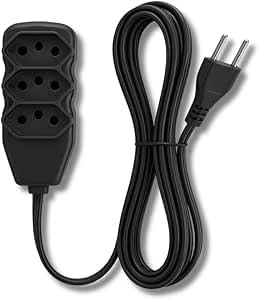 Extensão Elétrica Bivolt 3 Metros Preta: Alcance e Segurança para Seus Aparelhos