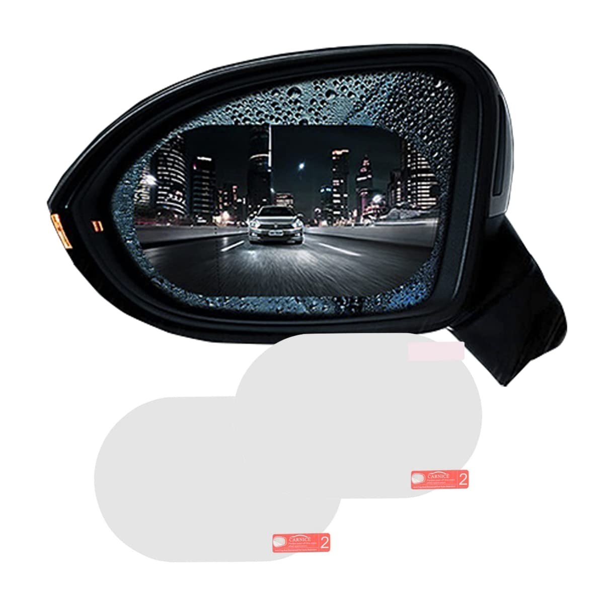 Kit 2 Películas Retrovisor Carro: Chuva Nunca Mais! Universal e Fácil Aplicação