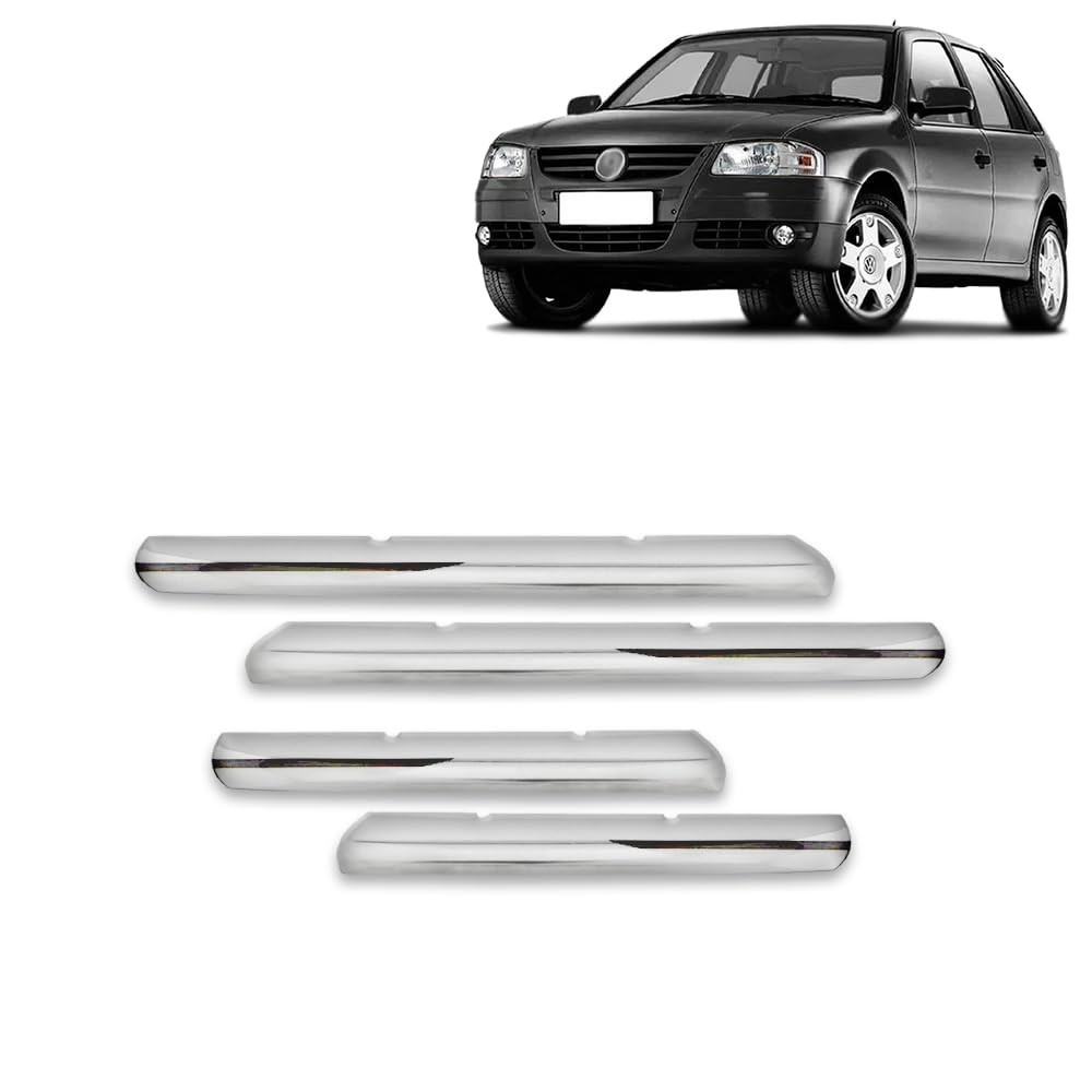 Jogo Aplique para Grade Dianteira Cromado - Volkswagen Gol G4 2005 a 2014