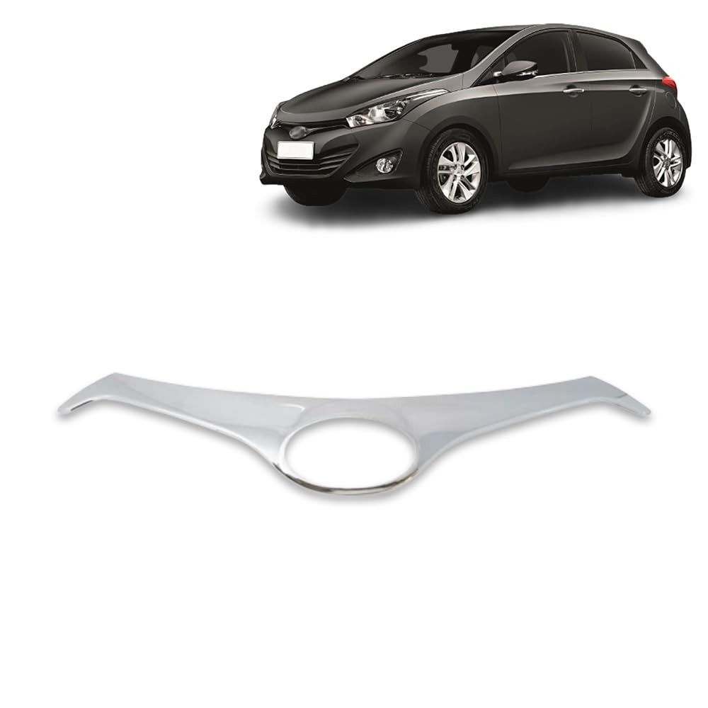 Aplique Friso Grade Dianteira Cromado para Hyundai HB20 2013-2015 - Estilo e Proteção