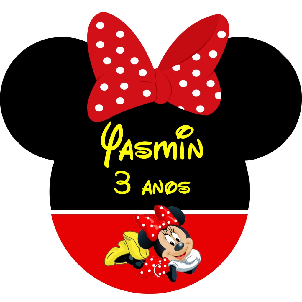 Aplique Tubete Minnie - Personalize Seu Evento com Estilo