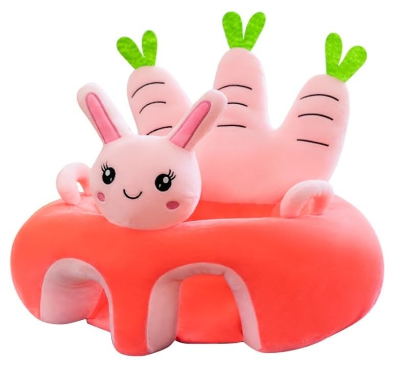 Assento para Bebê Coelhinho - Almofada de Apoio Ergonômica com Design Fofo