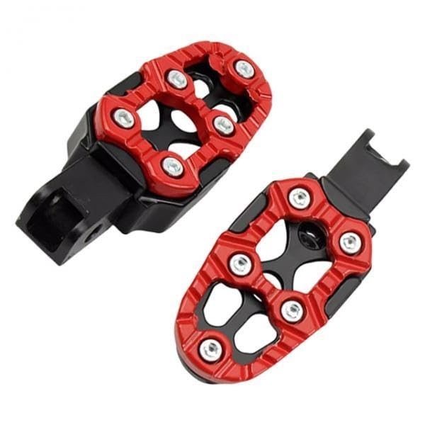 Apoios de Pé para Moto NITAGO Vermelho: Conforto e Segurança Universal