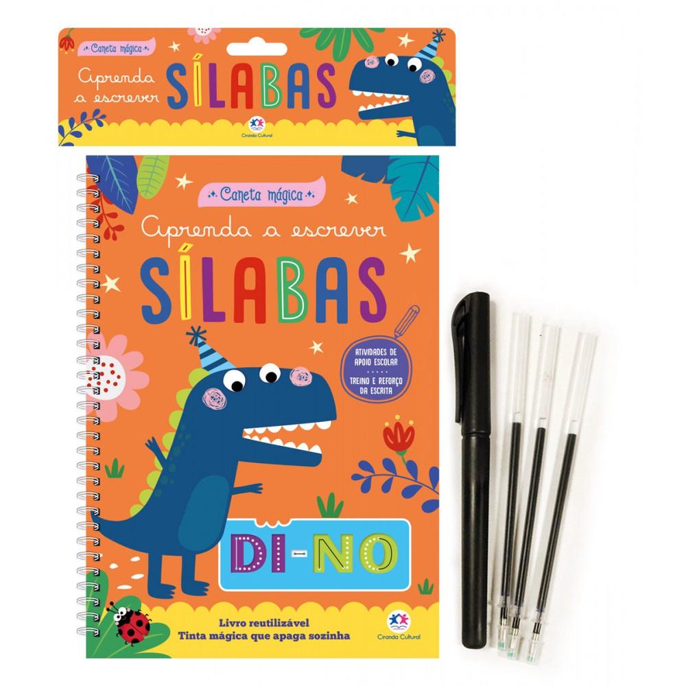 Aprenda a Escrever: Livro de Sílabas Reutilizável
