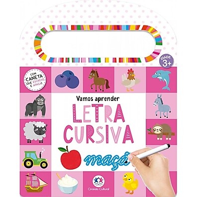 Aprenda Cursiva Brincando: Livro Escreva e Apague