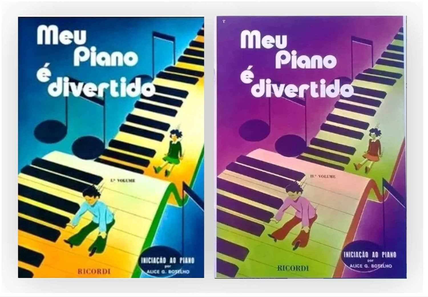 Kit Meu Piano é Divertido Vol. 1 e 2: Aprenda Piano de Forma Fácil e Divertida