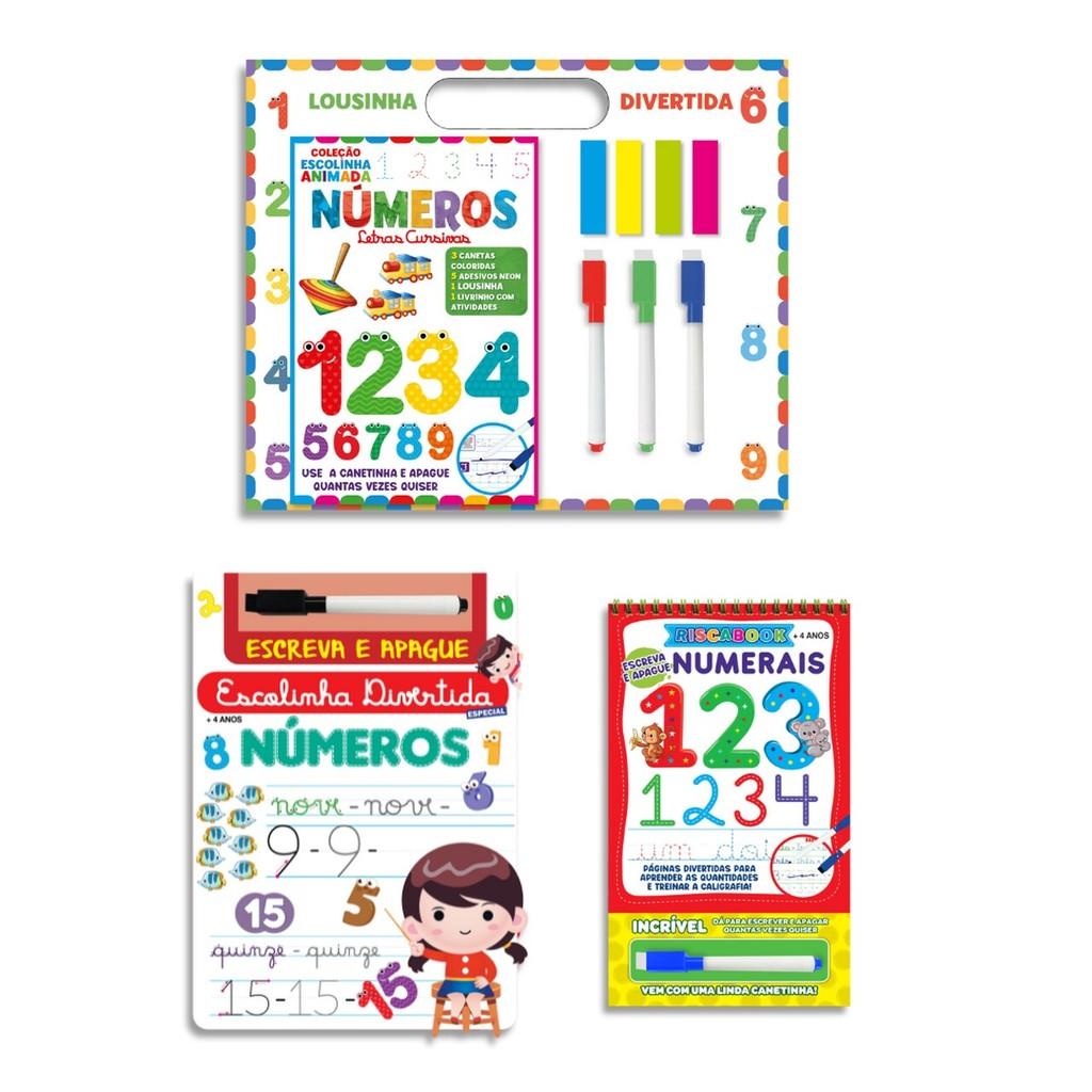 Aprender Contando: Kit 3 Livros Divertidos!