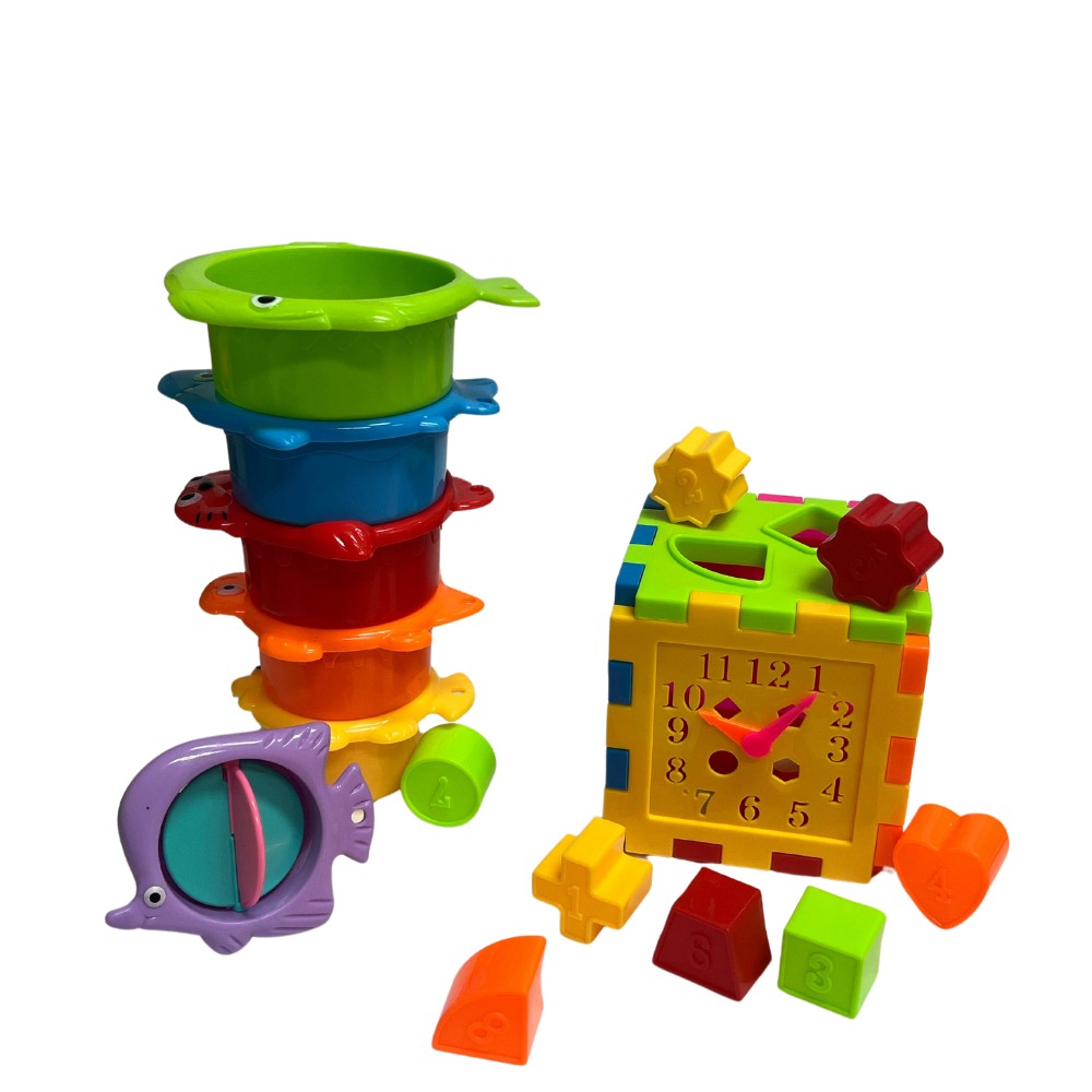 Brinquedo Educativo Cubo Bola e Urso: Diversão e Aprendizado