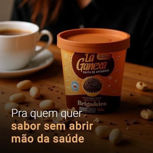 LA GANEXA Pasta De Amendoim Sabor Brigadeiro 450G (Apresentação pode variar)