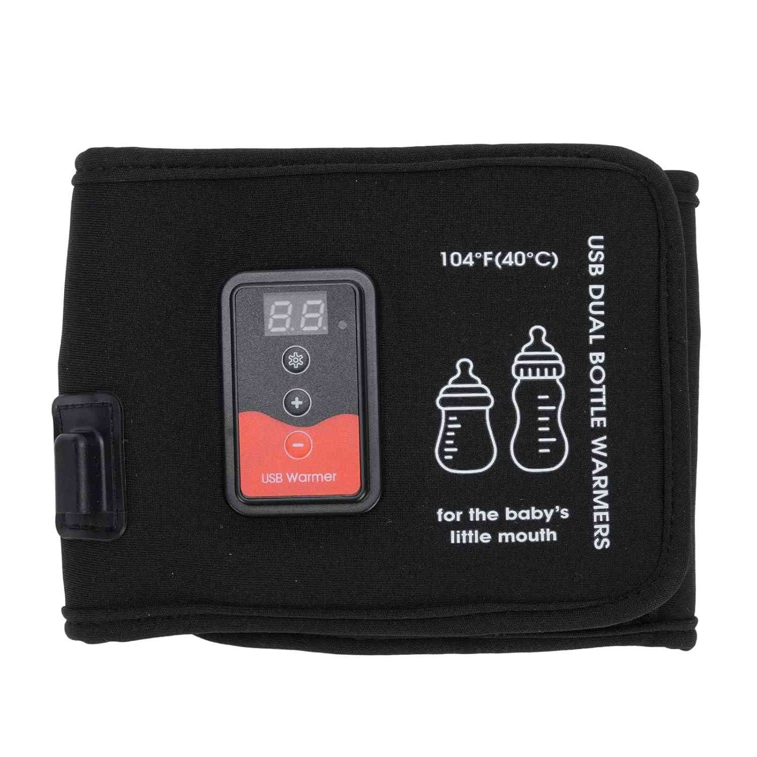 Aquecedor de Mamadeiras USB com Controle de Temperatura - Ideal para Gêmeos e Viagens