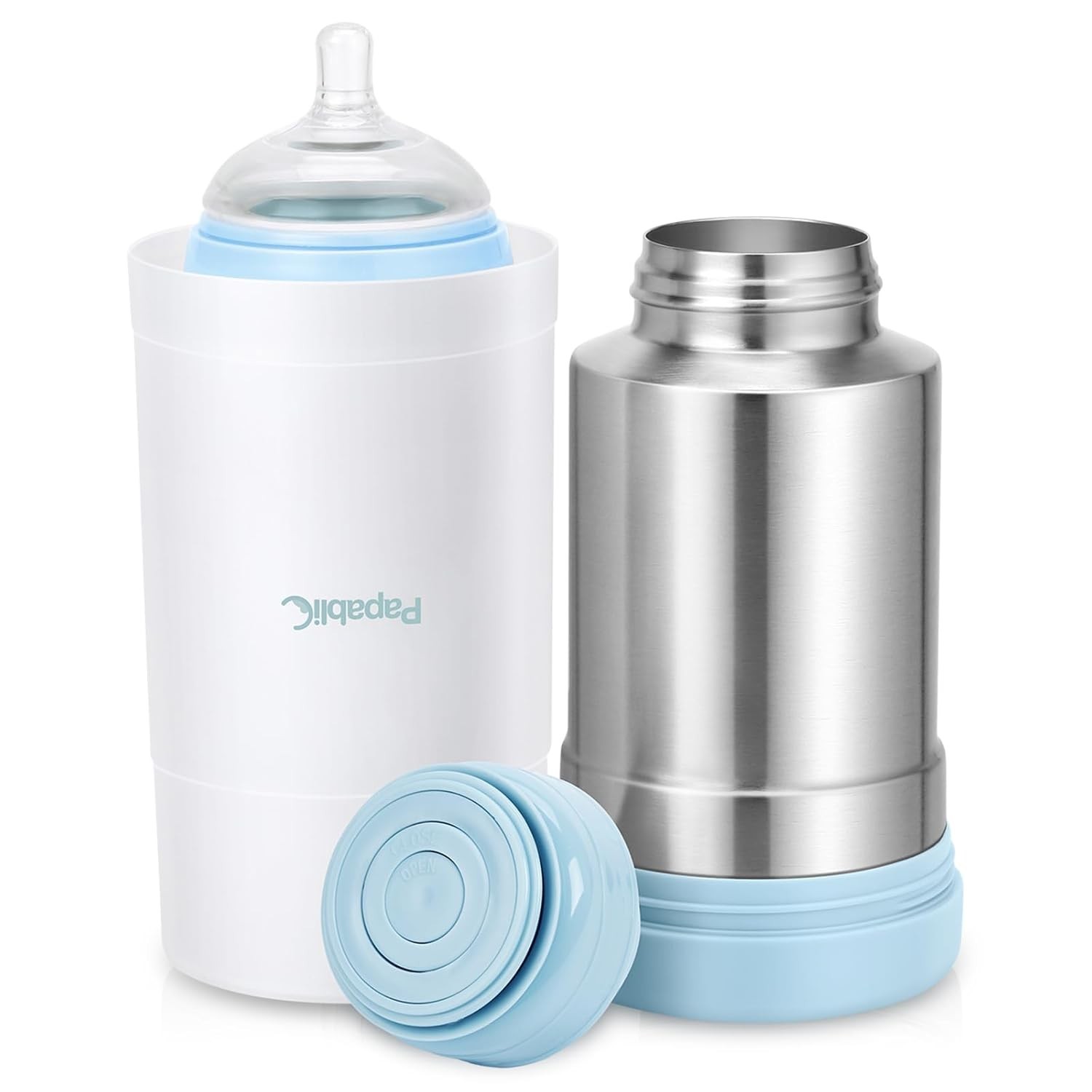 Aquecedor de Mamadeira Papablic Plus - Portátil, Seguro e de Grande Capacidade