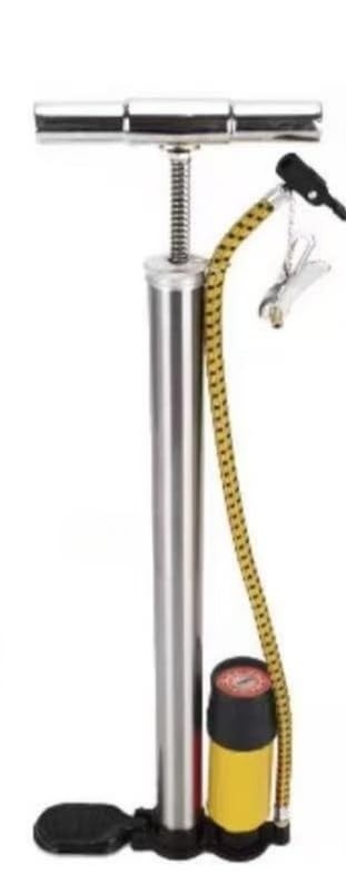 Bomba de Ar Manual com Medidor 150 PSI: Pneu de Moto, Bike e Carro - BT-AX103