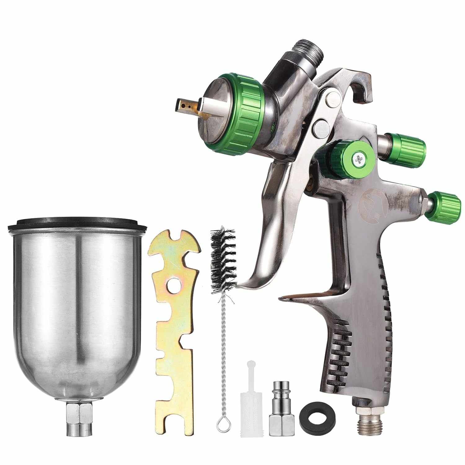Pistola de Pulverização Ar LVLP Mini 1.3mm - Alimentação por Gravidade 600ml