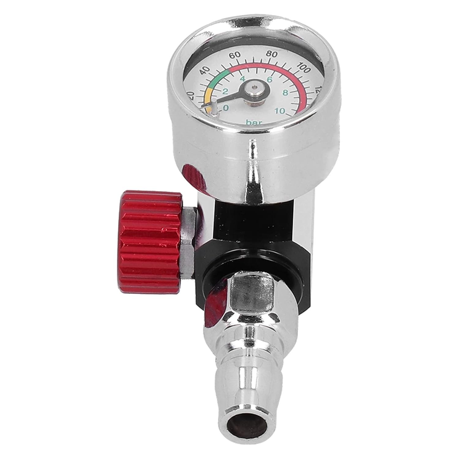 Regulador de Pressão de Ar para Pistola de Pintura com Medidor 0-140psi G1/4" - Controle Preciso para Tintas Spray