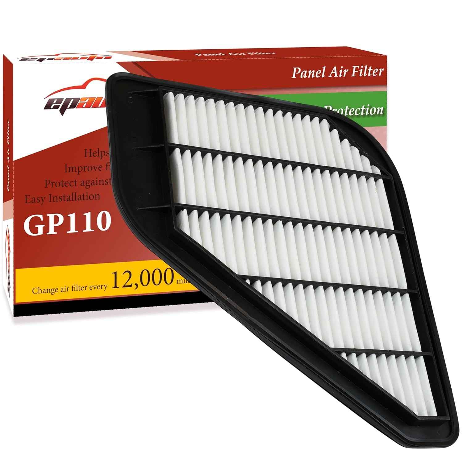 Filtro de Ar Motor EPAuto GP110: Desempenho e Proteção para Chevrolet, GMC, Buick e Saturn