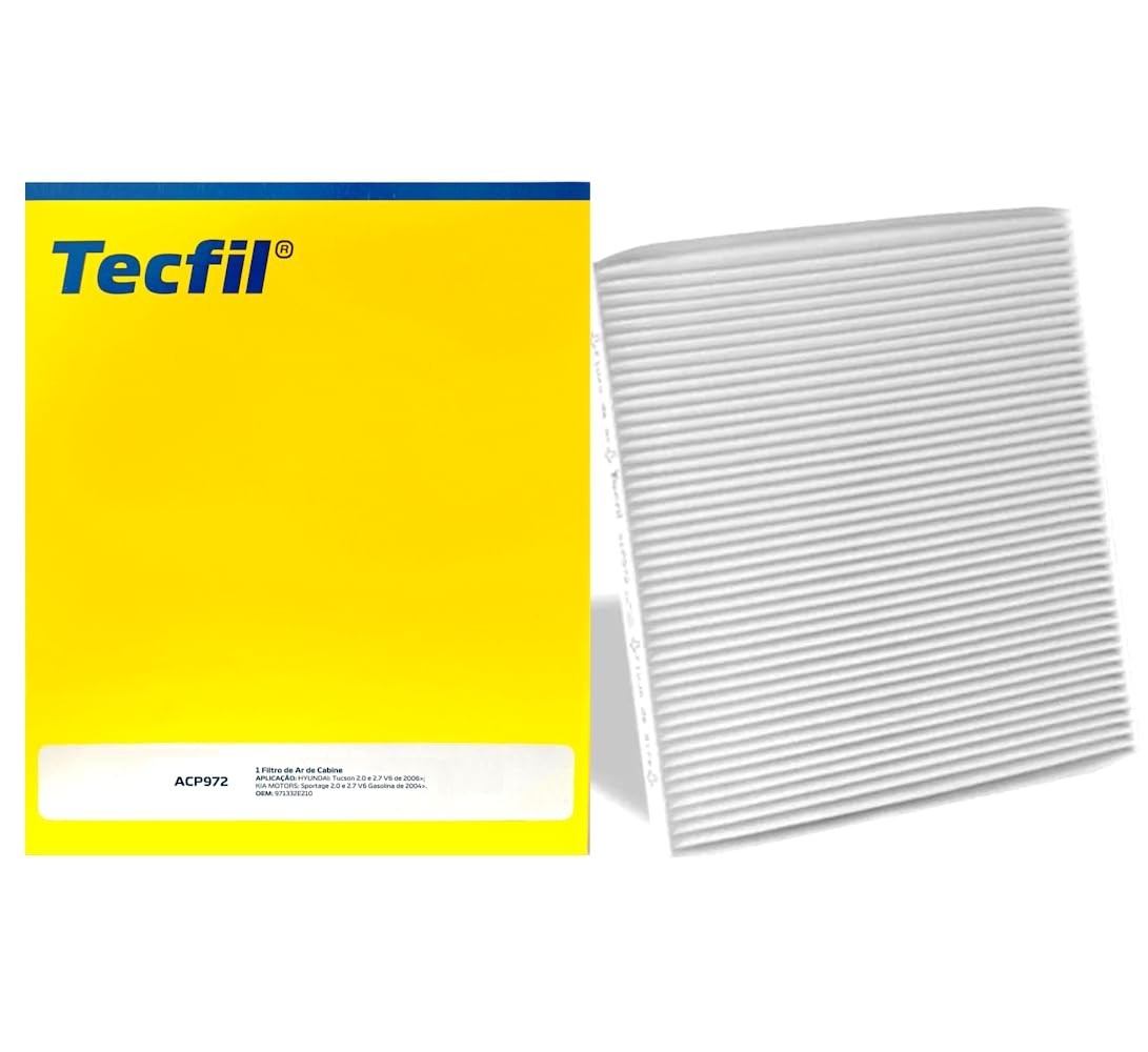 Filtro de Ar Condicionado Tecfil ACP972 para Hyundai HB20 | HB20S | HB20X | IX35 | Tucson | Veloster