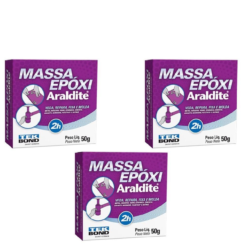 Araldite Massa Epóxi: Reparos Fortes e Duráveis (Kit 3x50g)